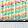 thumbnail image 1 of MKHERT Galaxy Fantasy Window Curtain Kitchen Curtain 26x39 inch,Two Piece, 1 of 3