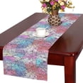 thumbnail image 1 of MKHERT Geometric Mosaic Art Tile Uneven Broken Pieces Table Runner Home Decor for Wedding Party Banquet Decoration 16x72 Inch, 1 of 2