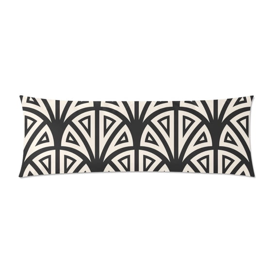 MKHERT Geometric Pattern Body Pillow Pillowcase Pillow Protector Cushion Cover 20x60 Inch