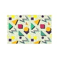 thumbnail image 1 of MKHERT Geometric Pattern in Retro 80s Style Memphis Abstract Modern Placemats Table Mats for Dining Room Kitchen Table Decoration 12x18 inch,Set of 4, 1 of 4