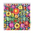 thumbnail image 1 of MKHERT Gerbera and Sunflowers Shower Curtain Home Decor Bathroom Shower Curtain 66x72 inch, 1 of 1