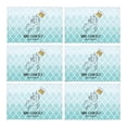thumbnail image 1 of MKHERT Girly Unicorn with Glitter Crown with Moroccan Trellis Placemats Table Mats for Dining Room Kitchen Table Decoration 12x18 inch,Set of 6, 1 of 4