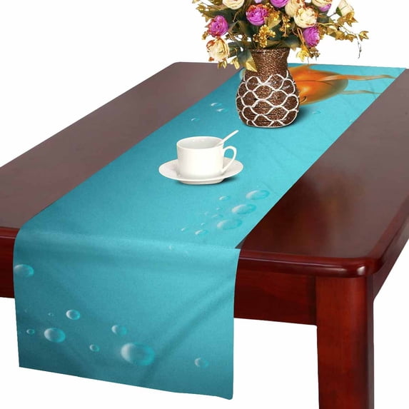 MKHERT Gold Fish Table Runner For Wedding Party Decoration Kitchen Decor Decoration 16x72 inch