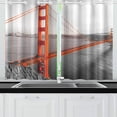 thumbnail image 1 of MKHERT Golden Gate in San Francisco Window Curtain Kitchen Curtain 26x39 inch,Two Piece, 1 of 3