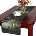 thumbnail image 1 of MKHERT Gothic Medieval Style Passage to Mysterious Castle in Forest Table Runner for Office Kitchen Dining Wedding Party Banquet 16x72 Inch, 1 of 2