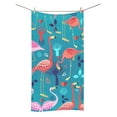 thumbnail image 1 of MKHERT Graphic Pattern Of Flamingos In Love Among The Tre Bath Towel Shower Towel Wash Cloth Face Towels 16x28 Inches, 1 of 3