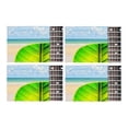 thumbnail image 1 of MKHERT Green Leaf Guitar with Tropical Sea Beach Placemats Table Mats for Dining Room Kitchen Table Decoration 12x18 inch,Set of 4, 1 of 4