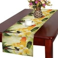 thumbnail image 1 of MKHERT Grunge Tropical Palm Trees White Plumeria Flowers and Guitar Table Runner Home Decor for Wedding Party Banquet Decoration 16x72 Inch, 1 of 2