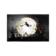 thumbnail image 1 of MKHERT Halloween Background of Witch On The Full Moon Placemats Table Mats for Dining Room Kitchen Table Decoration 12x18 inch,Set of 4, 1 of 4