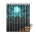 thumbnail image 1 of MKHERT Halloween Moon and Bats Polyester Fabric Bathroom Shower Curtain 60x72 inch, 1 of 1