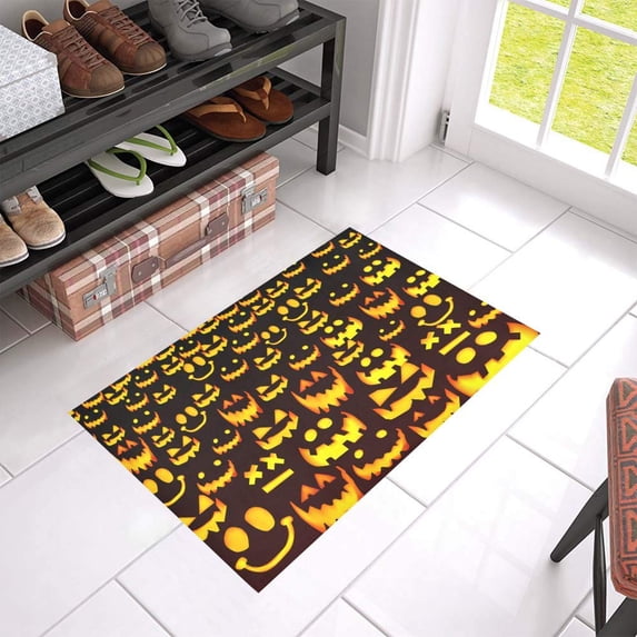 MKHERT Halloween Pumpkin Doormat Rug Home Decor Floor Mat Bath Mat 23.6x15.7 inch