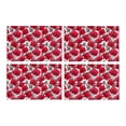 thumbnail image 1 of MKHERT Halloween Red Roses and Black Leaves Vintage Gothic Medieval Placemats Table Mats for Dining Room Kitchen Table Decoration 12x18 inch,Set of 4, 1 of 4