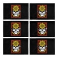 thumbnail image 1 of MKHERT Halloween Skull Flower Sword Placemats Table Mats for Dining Room Kitchen Table Decoration 12x18 inch,Set of 6, 1 of 4