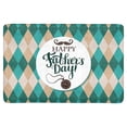 thumbnail image 1 of MKHERT Happy Father's Day in Blue Argyle Latticework Plaid Doormat Rug Home Decor Floor Mat Bath Mat 23.6x15.7 inch, 1 of 3