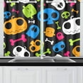 thumbnail image 1 of MKHERT Happy Halloween Window Curtain Kitchen Curtain 26x39 inch,Two Piece, 1 of 3