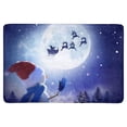 thumbnail image 1 of MKHERT Happy Snowman in Winter Christmas Landscape with Santa and His Sleigh Doormat Rug Home Decor Floor Mat Bath Mat 23.6x15.7 inch, 1 of 3