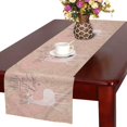 thumbnail image 1 of MKHERT Hello My Love Valentine's Day Funny Deer with Heart and Flowers Table Runner Home Decor for Wedding Party Banquet Decoration 16x72 Inch, 1 of 2