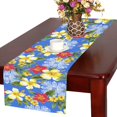 thumbnail image 1 of MKHERT Hibiscus Pattern Table Runner for Office Kitchen Dining Room Wedding Party 16x72 inch, 1 of 4