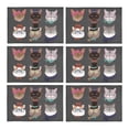thumbnail image 1 of MKHERT Hipster Cats Kittens Different Breeds Placemats Table Mats for Dining Room Kitchen Table Decoration 12x18 inch,Set of 6, 1 of 4