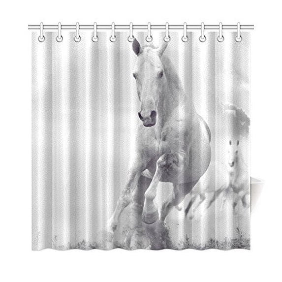 MKHERT Horse Shower Curtain Home Decor Bathroom Shower Curtain 66x72 inch