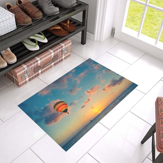 MKHERT Hot Air Balloon Doormat Rug Home Decor Floor Mat Bath Mat 23.6x15.7 inch