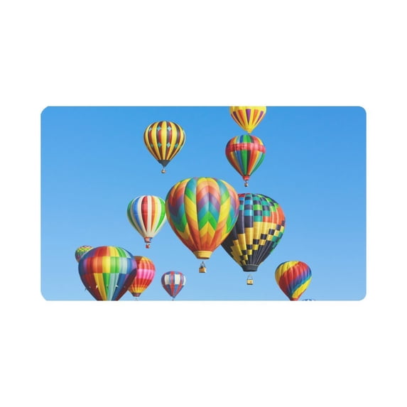 MKHERT Hot Air Balloon Over Blue Sky Doormat Rug Home Decor Floor Mat Bath Mat 30x18 inch
