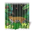 thumbnail image 1 of MKHERT Jaguar Shower Curtain Waterproof Bath Curtain Decor 66x72 inch, 1 of 2
