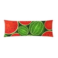 thumbnail image 1 of MKHERT Juicy Watermelon Body Pillowcase Pillow Protector Cushion Cover 20x60 inch, 1 of 1