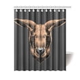 thumbnail image 1 of MKHERT Kangaroo Head Polyester Fabric Bathroom Shower Curtain 60x72 inch, 1 of 1