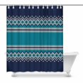 thumbnail image 1 of MKHERT Knitted Sweater Design Shower Curtain Bath Curtain Waterproof fabric Polyester Curtains 60x72 inch, 1 of 1