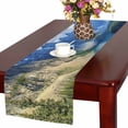 thumbnail image 1 of MKHERT Landscape Canadian Rockies Mountain Moraine Lake Banff on Sunny Day Table Runner Home Decor for Wedding Banquet Decoration 16x72 Inch, 1 of 2
