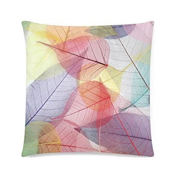MKHERT Leaf Throw Pillowcase Pillow Cover Cushion Couver 18x18 inch