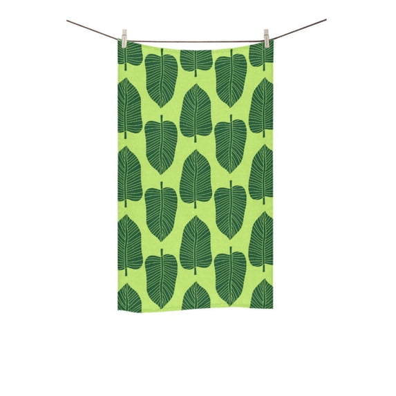 MKHERT Leaves Bath Towel Hand Towel Shower Towel Washcloth 16x28 inch