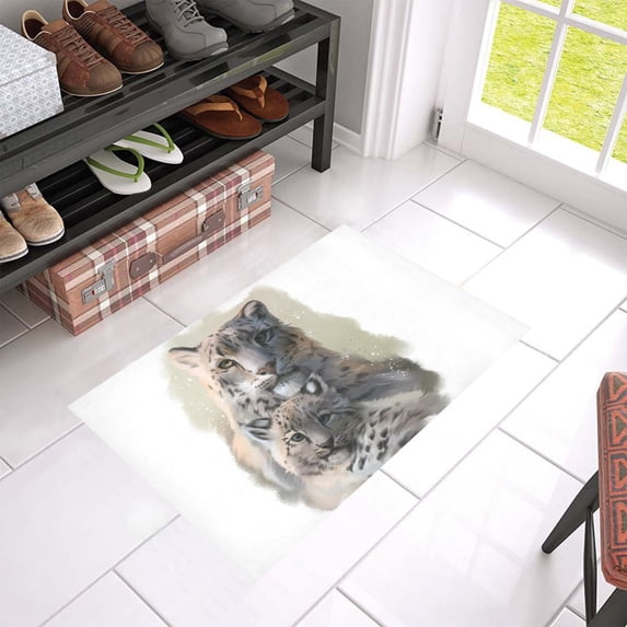 MKHERT Leopard Doormat Rug Home Decor Floor Mat Bath Mat 23.6x15.7 inch