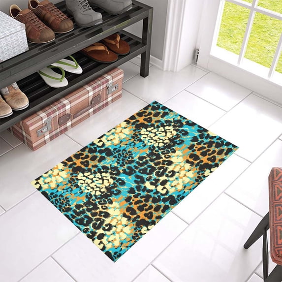 MKHERT Leopard Doormat Rug Home Decor Floor Mat Bath Mat 23.6x15.7 inch