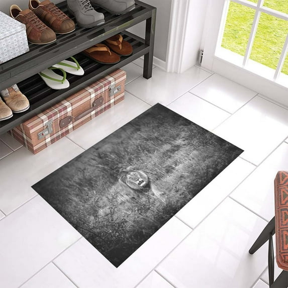 MKHERT Lion Doormat Rug Home Decor Floor Mat Bath Mat 23.6x15.7 inch