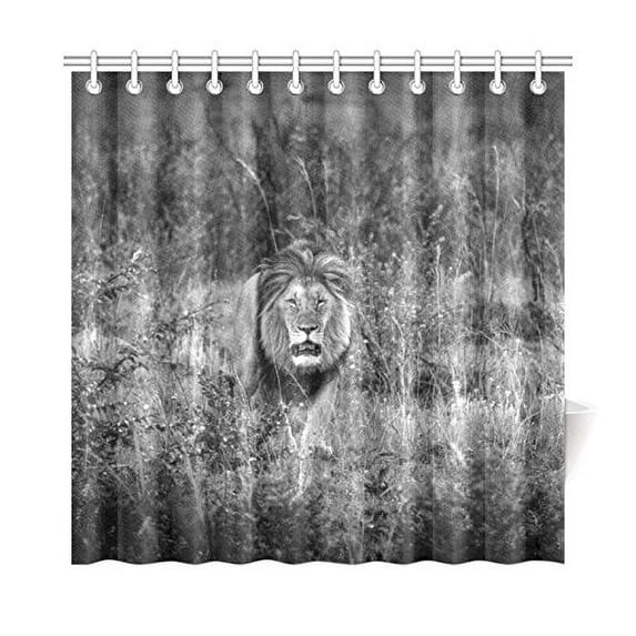 MKHERT Lion Shower Curtain Home Decor Bathroom Shower Curtain 66x72 inch
