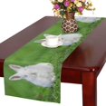 thumbnail image 1 of MKHERT Little Dwarf Rabbit Sitting Outdoors Funny Animal Table Runner Home Decor for Wedding Banquet Decoration 16x72 Inch, 1 of 2