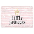 thumbnail image 1 of MKHERT Little Princess with Glitter Crown and Stripes Doormat Rug Home Decor Floor Mat Bath Mat 23.6x15.7 inch, 1 of 3