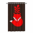 thumbnail image 1 of MKHERT Little Red Fox Blackout Window Curtain Drapes Bedroom Living Room Kitchen Curtains 52x84 inch, 1 of 2