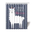 thumbnail image 1 of MKHERT Llama I Choose to Be a Unicorn Shower Curtain Bath Curtain Waterproof fabric Polyester Curtains 60x72 inch, 1 of 1