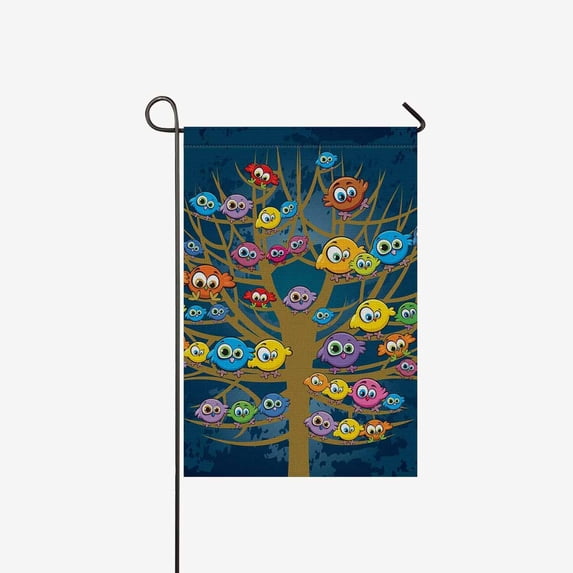 MKHERT Lotus Garden Flag Banner Decorative Flag for Wedding Home Outdoor Garden Decor 12x18 inch