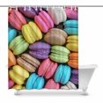 thumbnail image 1 of MKHERT Macaron Shower Curtain Bath Curtain Waterproof fabric Polyester Curtains 60x72 inch, 1 of 1