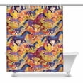 thumbnail image 1 of MKHERT Macaron Shower Curtain Bath Curtain Waterproof fabric Polyester Curtains 60x72 inch, 1 of 1