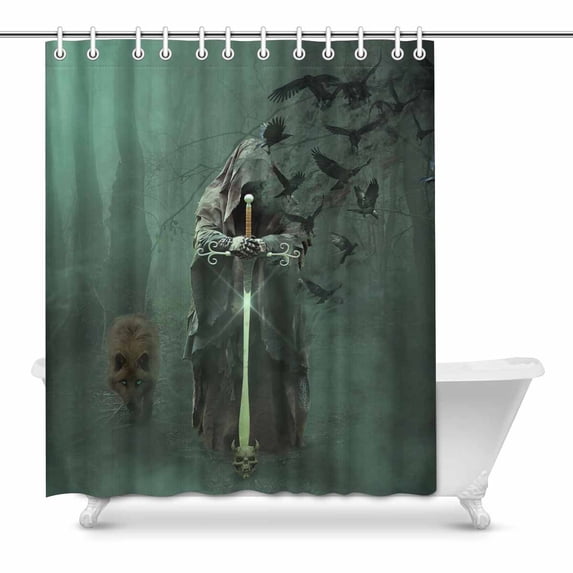 MKHERT Magicia Shower Curtain Bath Curtain Waterproof fabric Polyester Curtains 60x72 inch