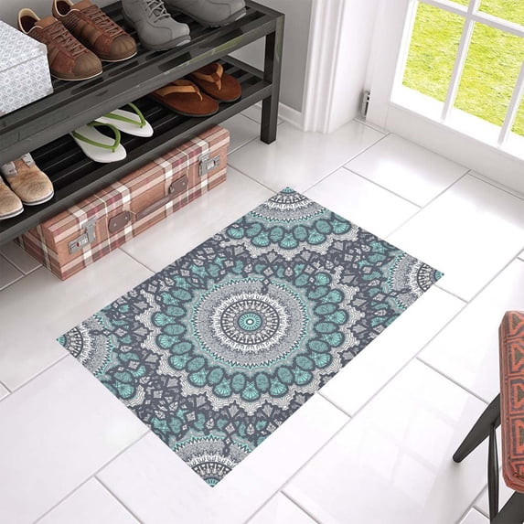 MKHERT Mandala Doormat Rug Home Decor Floor Mat Bath Mat 23.6x15.7 inch