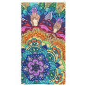 MKHERT Mandala Pattern Bath Towel Shower Towel Wash Cloth Face Towels 16x28 inches