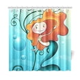 thumbnail image 1 of MKHERT Mermaid Fish Shower Curtain Home Decor Bathroom Shower Curtain 66x72 inch, 1 of 1