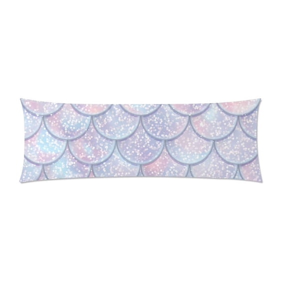 MKHERT Mermaid Tail Body Pillowcase Pillow Protector Cushion Cover 20x60 inch