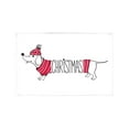 thumbnail image 1 of MKHERT Merry Christmas Funny Poppy Dog with Santa Claus Ho Ho Ho Placemats Table Mats for Dining Room Kitchen Table Decoration 12x18 inch,Set of 6, 1 of 4